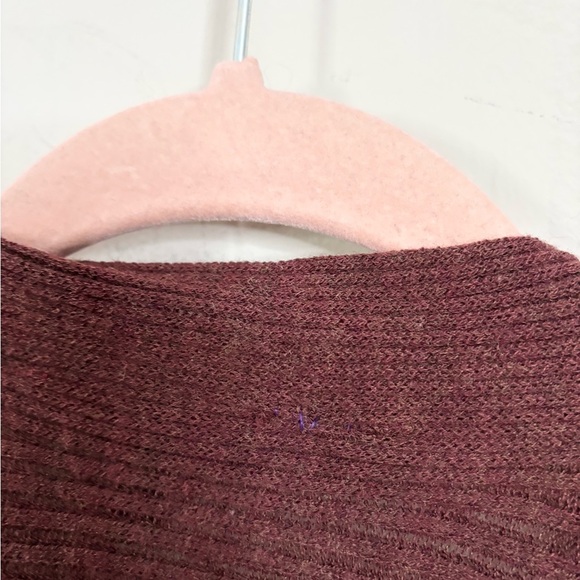 Eileen Fisher petite wool cardigan sweater brown open asymetrical MP - Picture 5 of 7